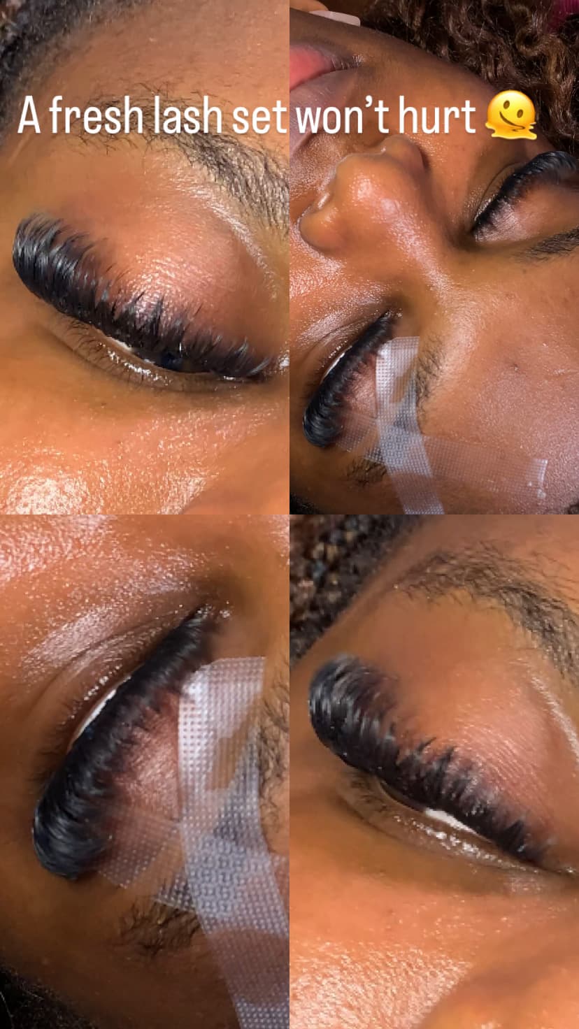 Lash extension strip lashes